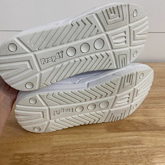 Propet Sanford White Leather Walking Sneakers, Men's Size 11(5E) Extra Wide - Picture 10 of 13